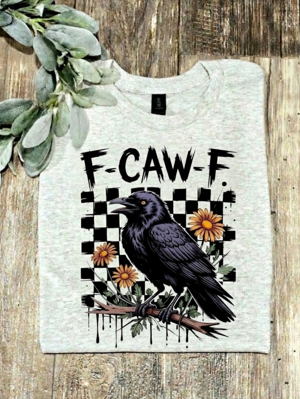 Funny shirt F Caw F Crow popular trending humor F Off Floral